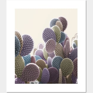 Pastel Cactus: Surreal photo in muted confetti colors Posters and Art